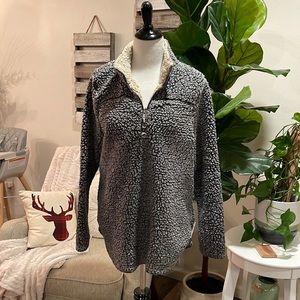 Grey Sherpa Pullover